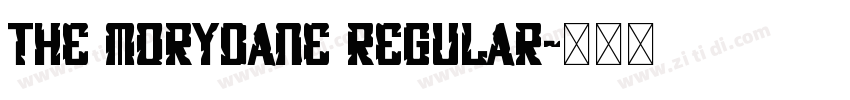 The Morydane Regular字体转换